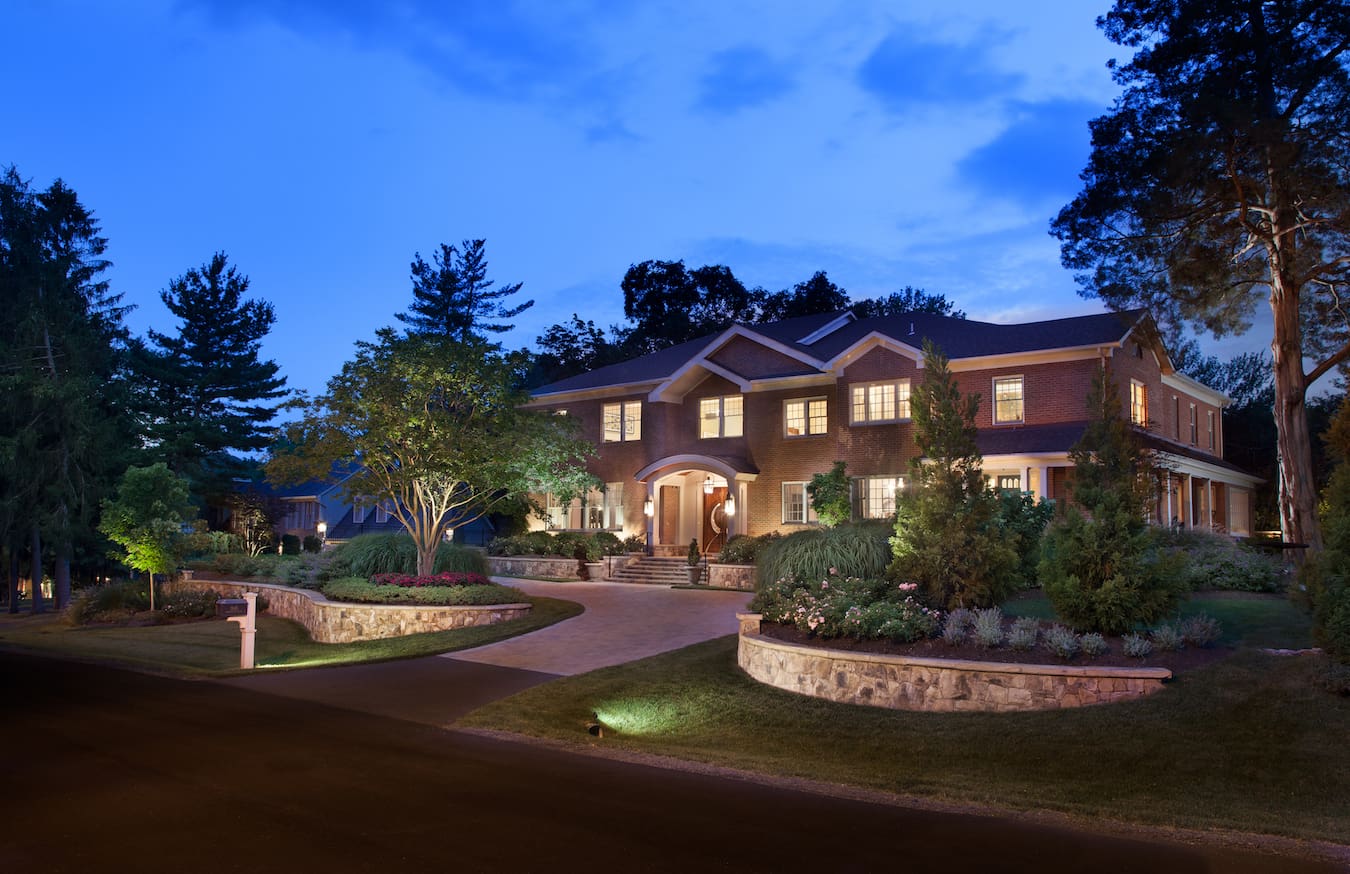 Finished Front Elevation Surrounds Landscape Architecture