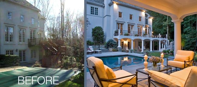 classic style loggia and sun deck