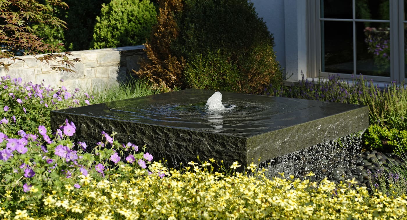 bluestone slab fountain