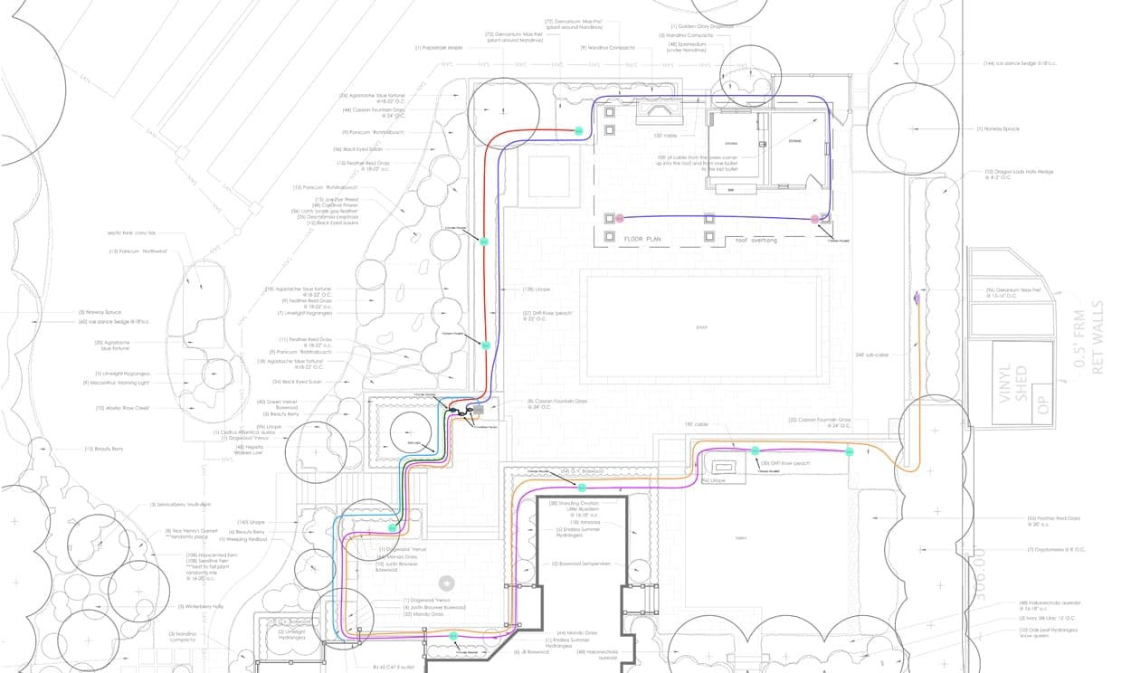 landscape site plan audio design