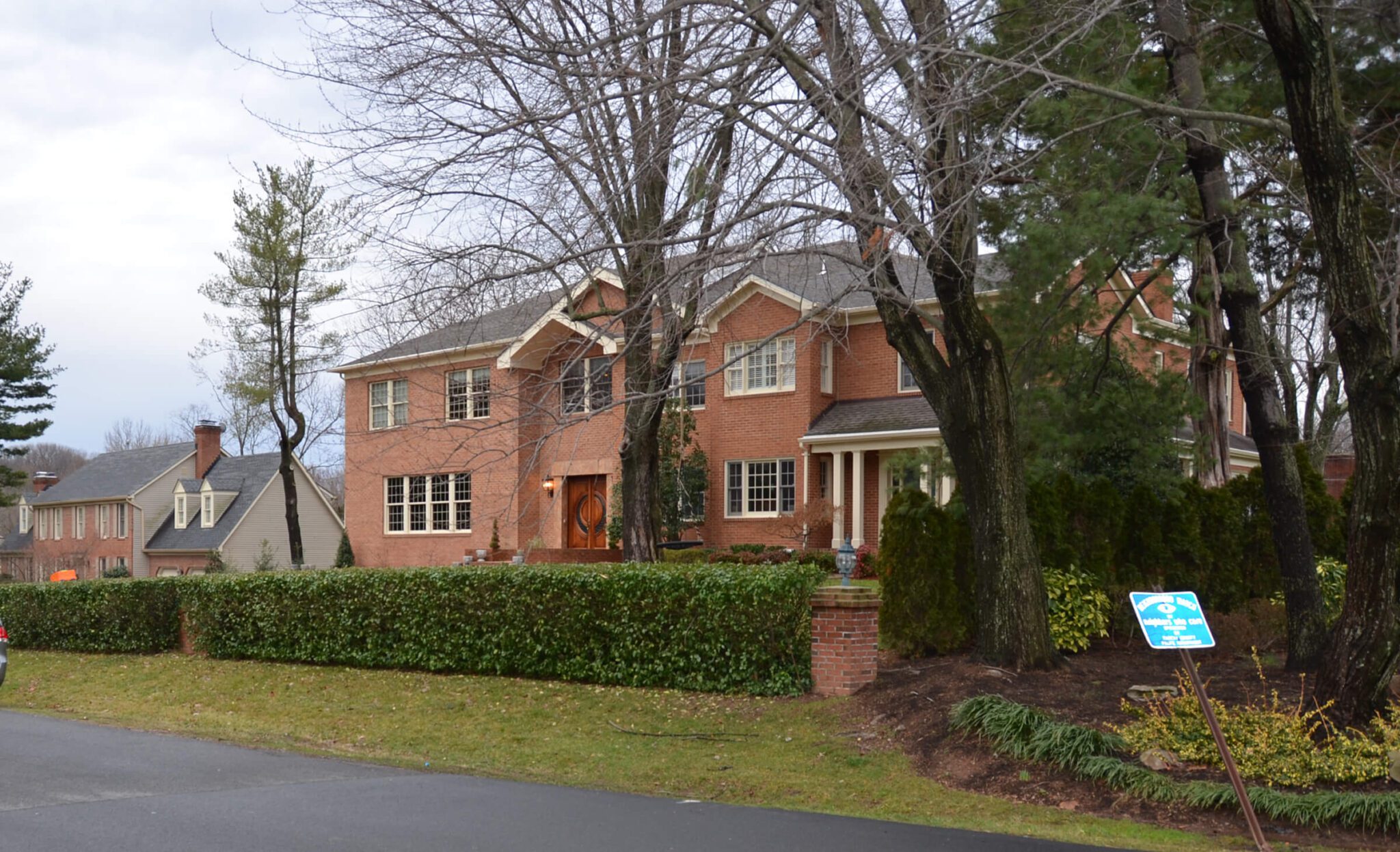 McLean front yard design before landscape renovation