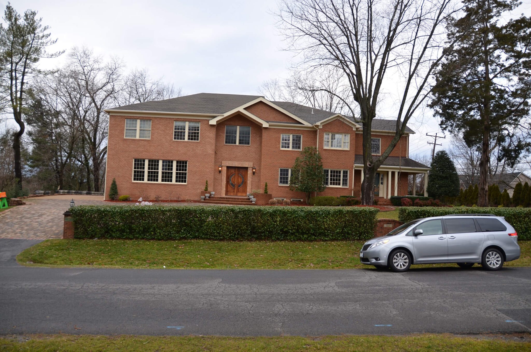 front yard and driveway BEFORE