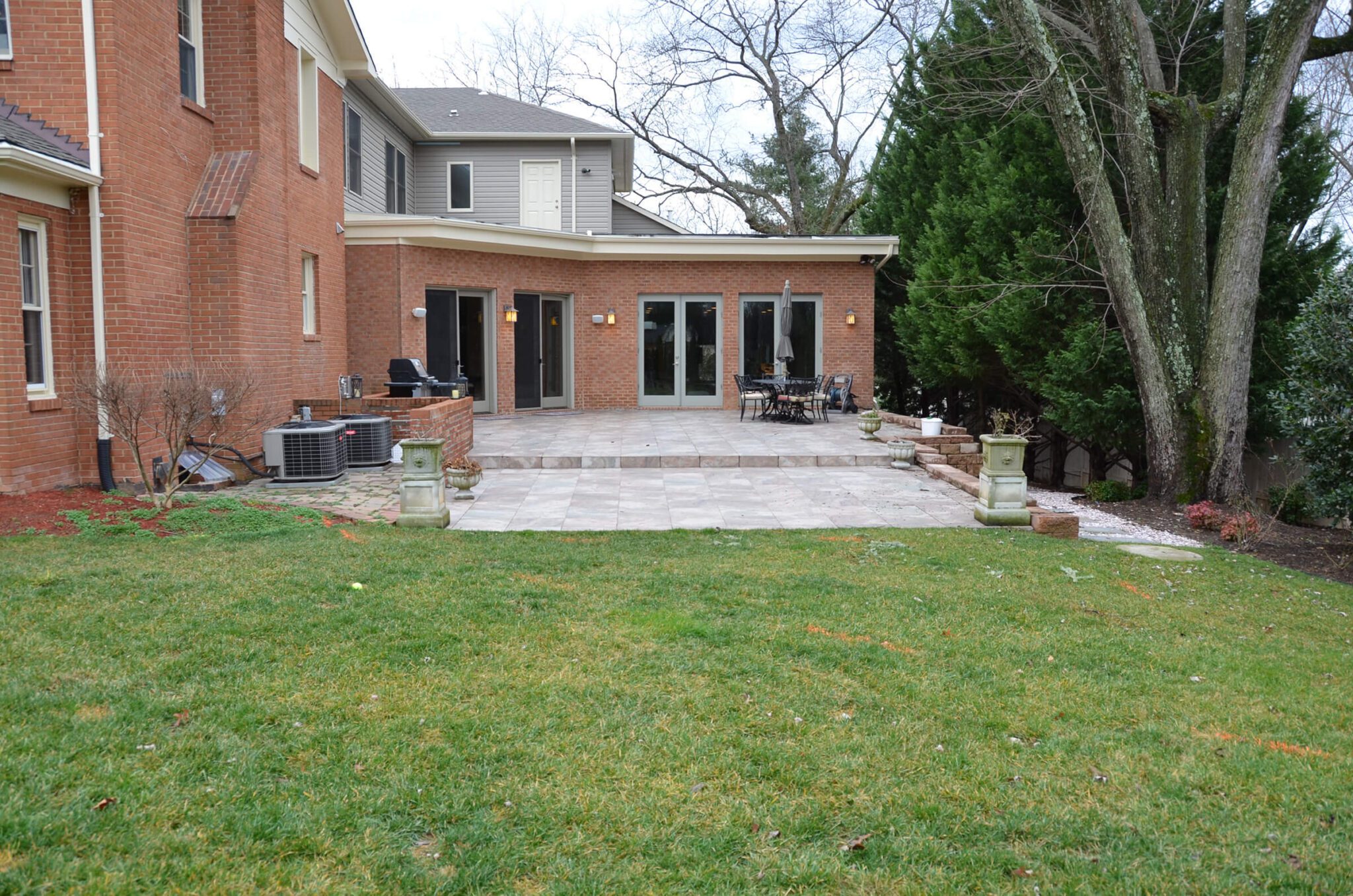 McLean backyard patio BEFORE landscape renovation