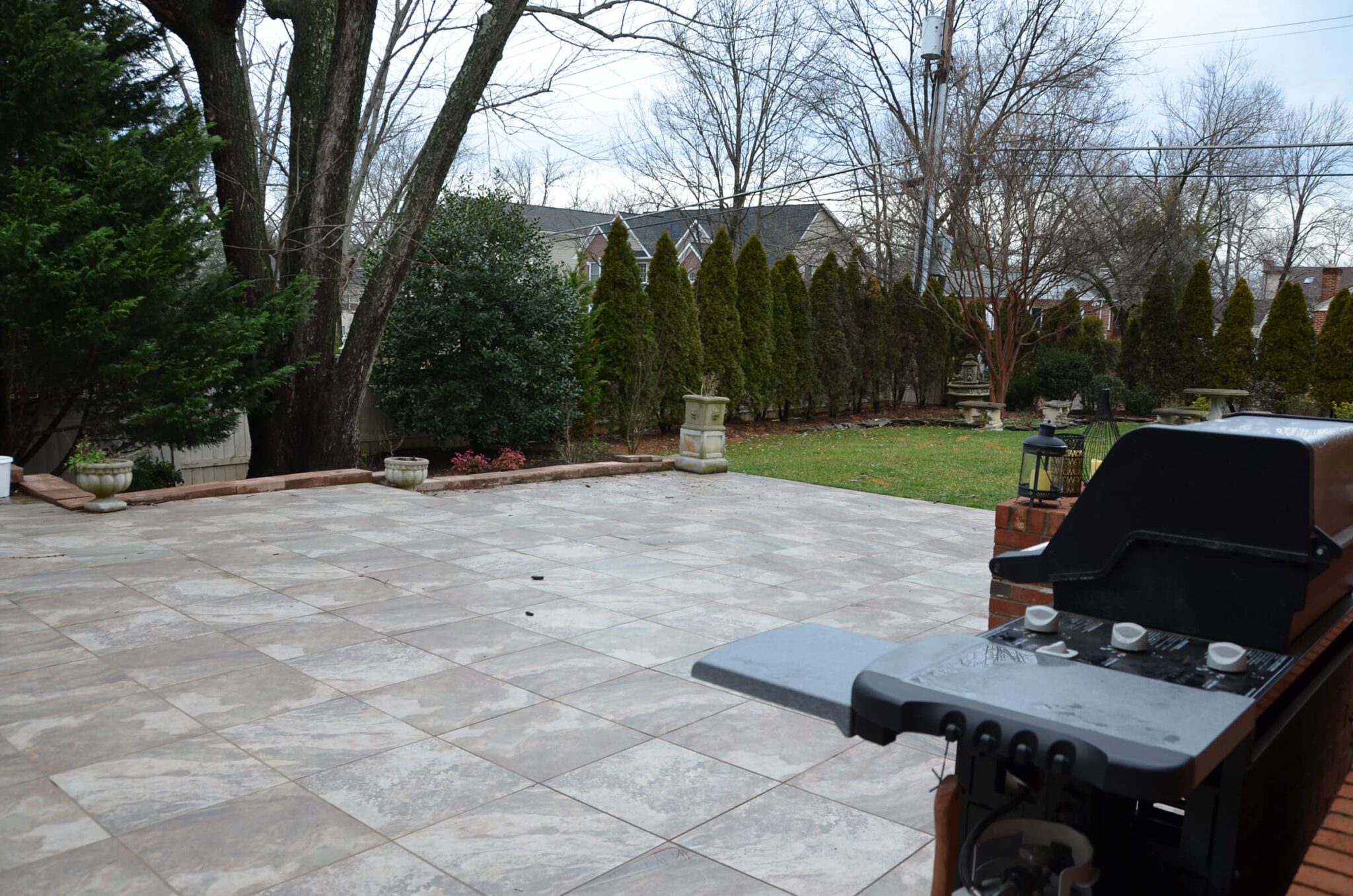 mclean backyard patio BEFORE renovation