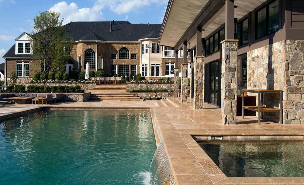 ultra modern style inground pool