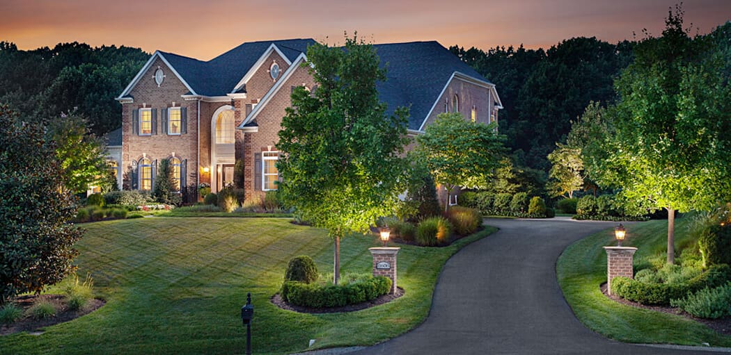 front yard after landscaping