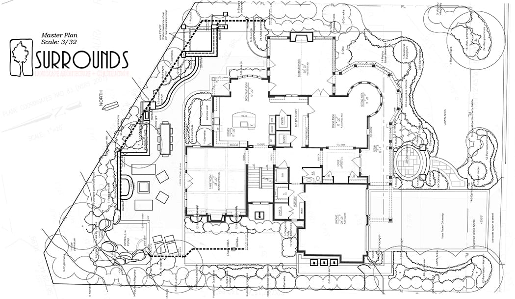 landscape site plan example 1 small yard 
