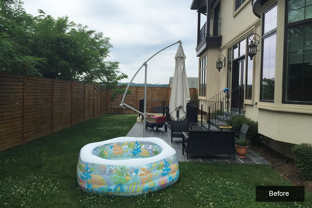 project example 2 before landscaping