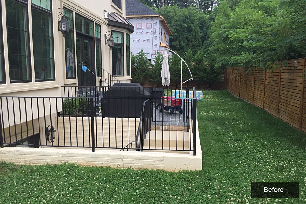 backyard ex2 before deck and spa installation