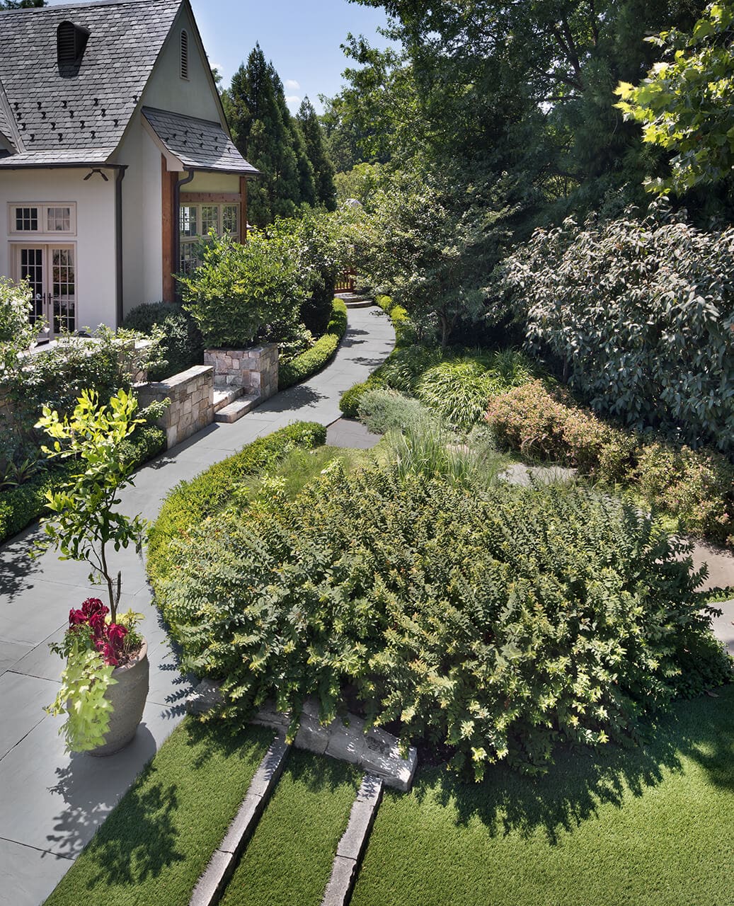 garden path bluestone patio