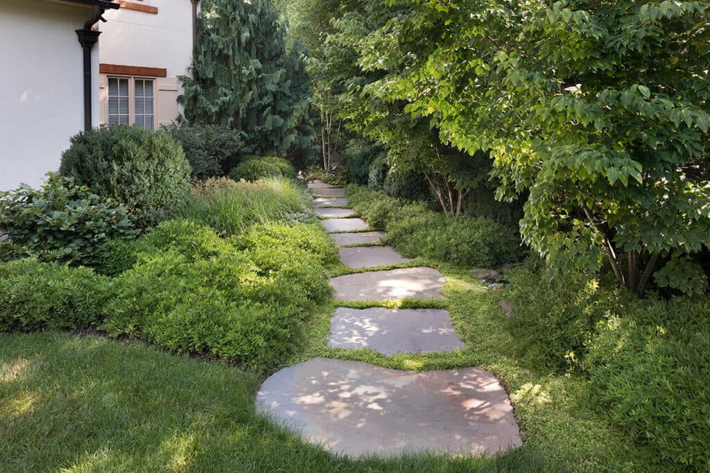 slab stone garden path
