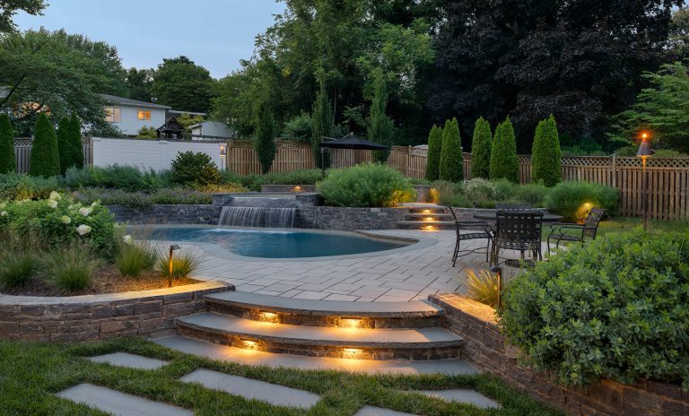 completed pool construction in Arlington Virginia