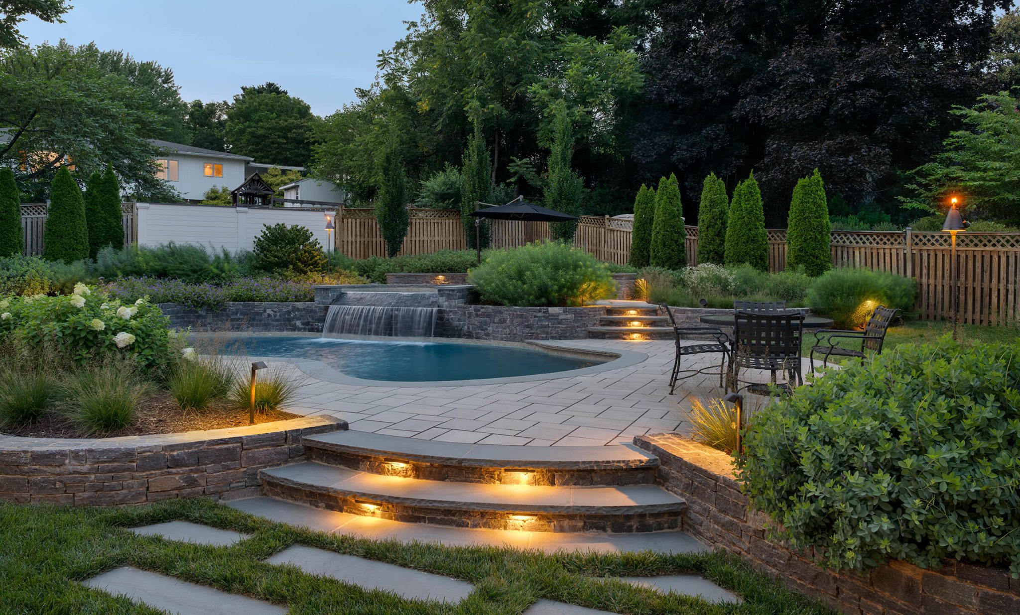 completed pool construction in Arlington Virginia