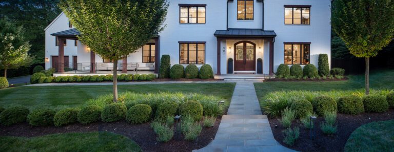 symmetrical front yard design