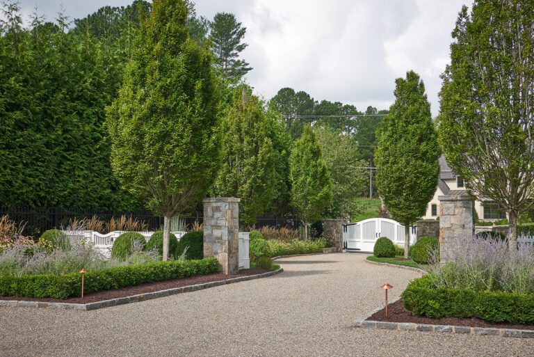 front of house landscape layering