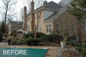 swimming pool environment before renovation