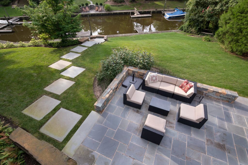 planting beds in partial shade