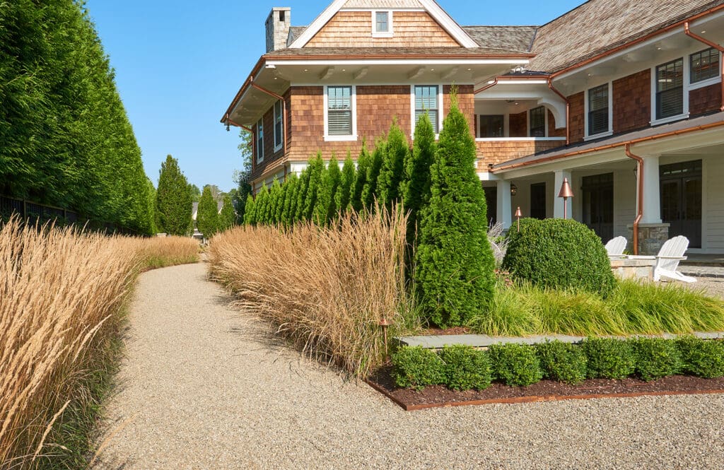 sustainable landscaping with permeable hardscape surfaces