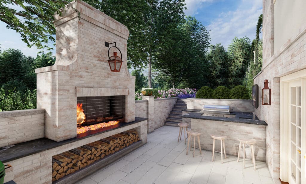 side yard AFTER landscape renovation