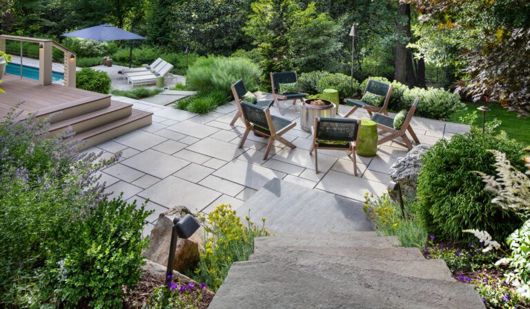 mixed ground covers and ornamental grasses 11205_River in Potomac MD