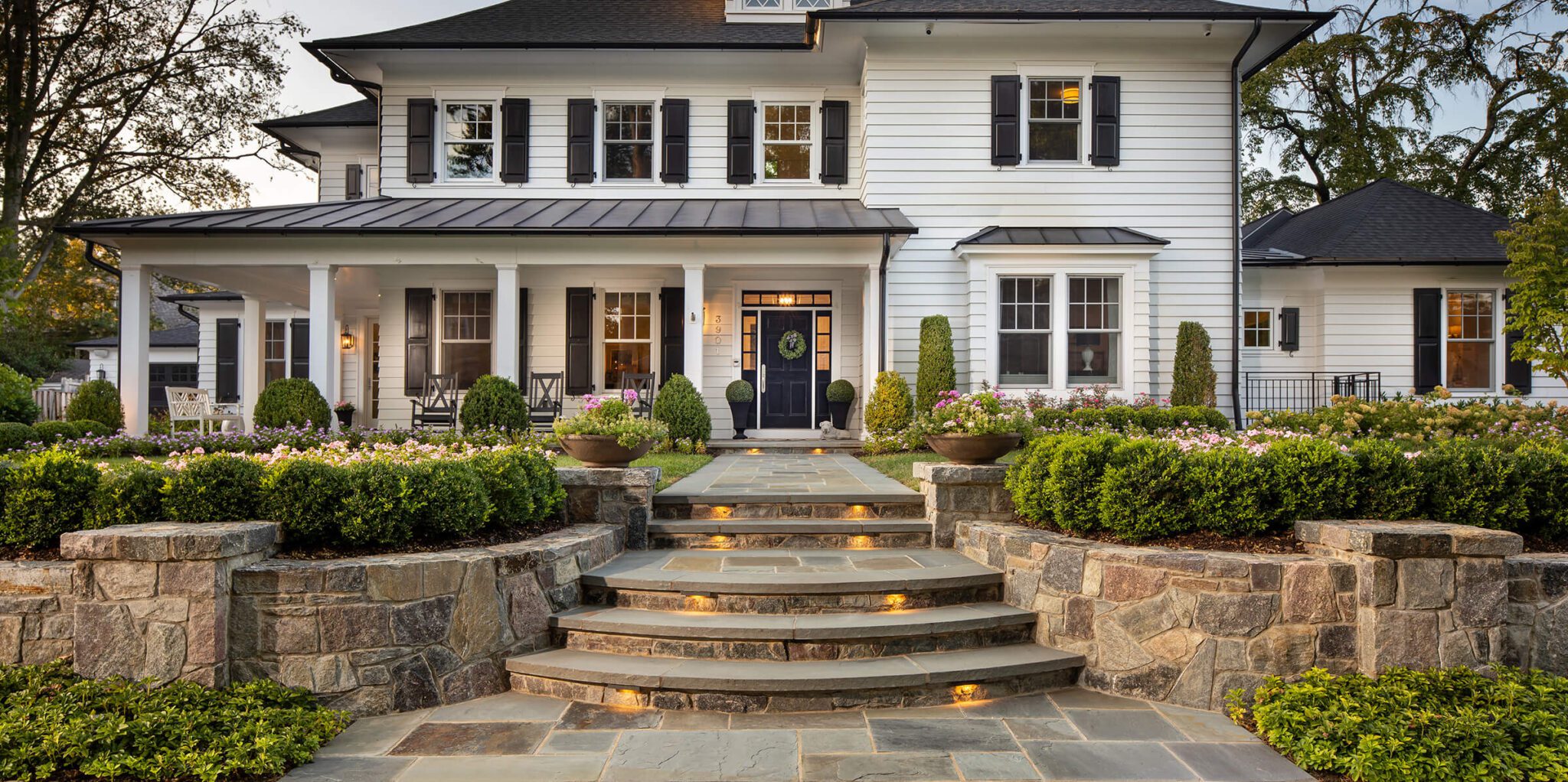 front entry design and walkway Chevy Chase MD