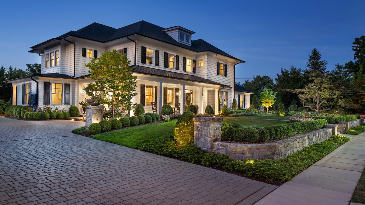 Blackthorn St, Chevy Chase MD front yard Landscaping by Surrounds