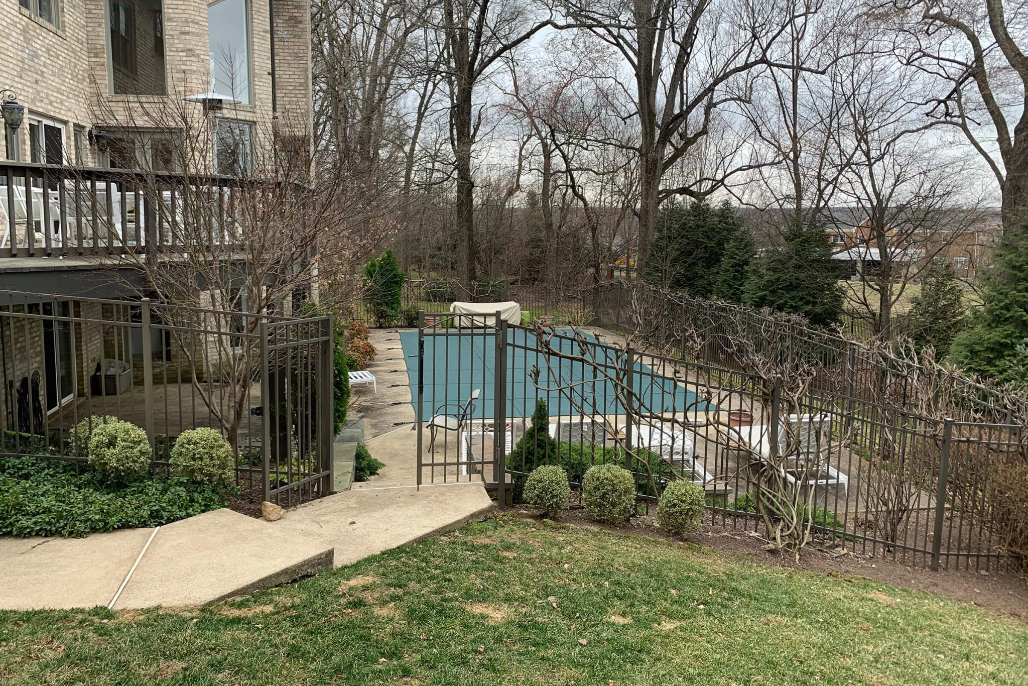 BEFORE pool renovation